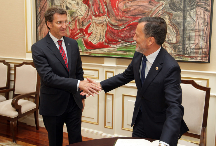 Feijóo co ex conselleiro Agustín Hernández / Xunta