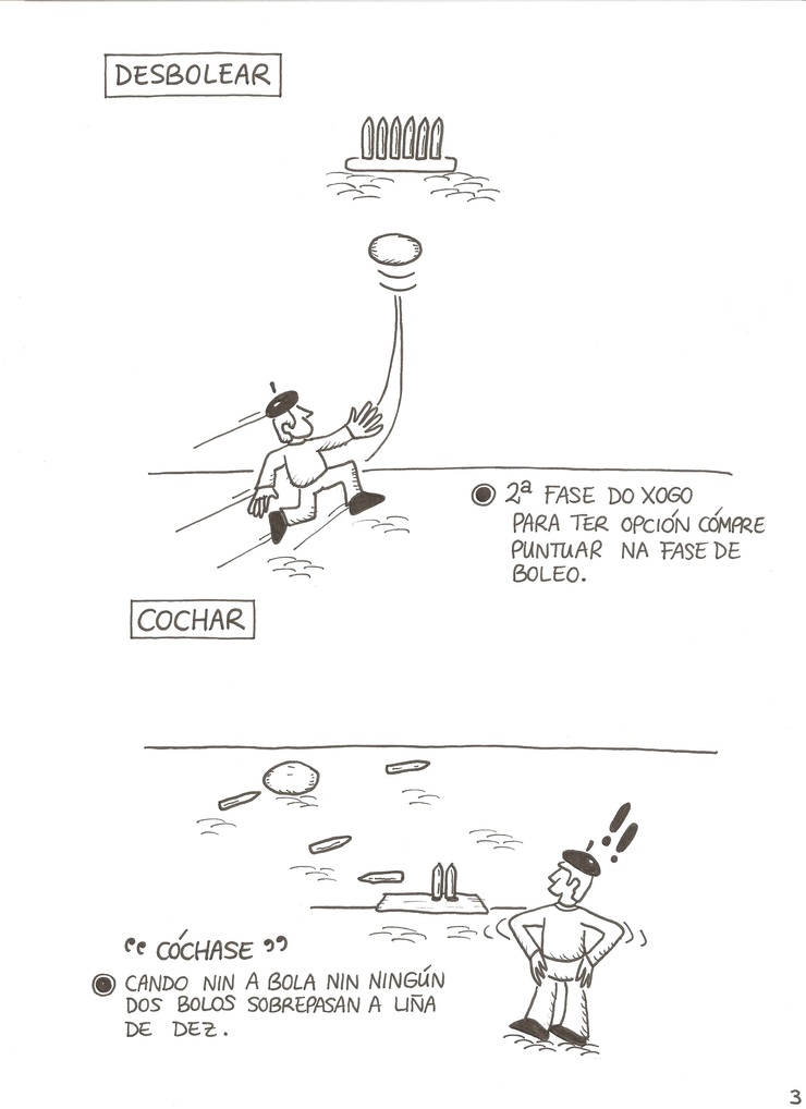 Croquis de como se xoga aos bolos celtas