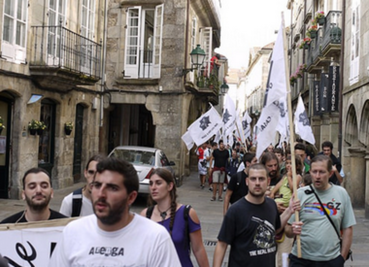 Cadea humana pola liberdade dos presos independentista organizada por Ceivar 