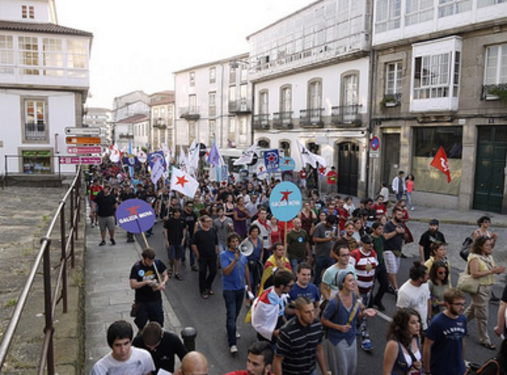 Manifestación unitaria das organizacións da esquerda nacionalista galega 