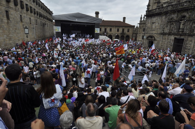 A Quintana no acto do Bloque o Día da Patria 