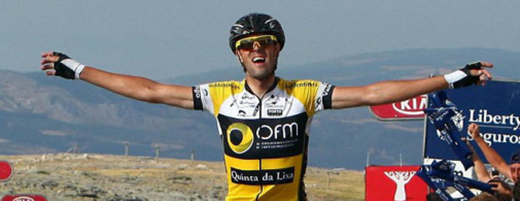 Gustavo César Veloso, na etapa que gañou no 2013.