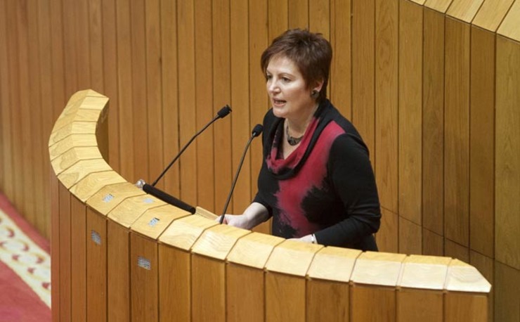 Rocío Mosquera na Cámara galega / parlamento