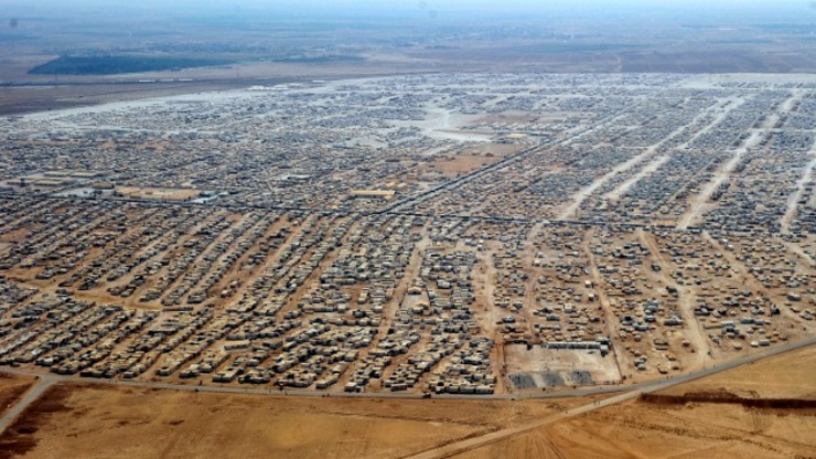 c¡Campo de refuxiados sirios en Zaatari, Xordania 
