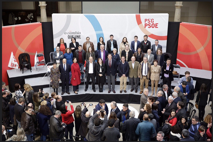 Presentación dos candidatos do PSdeG ao Congreso e ao Senado nas eleccións do 20D coa presenza de José Ramón Besteiro 