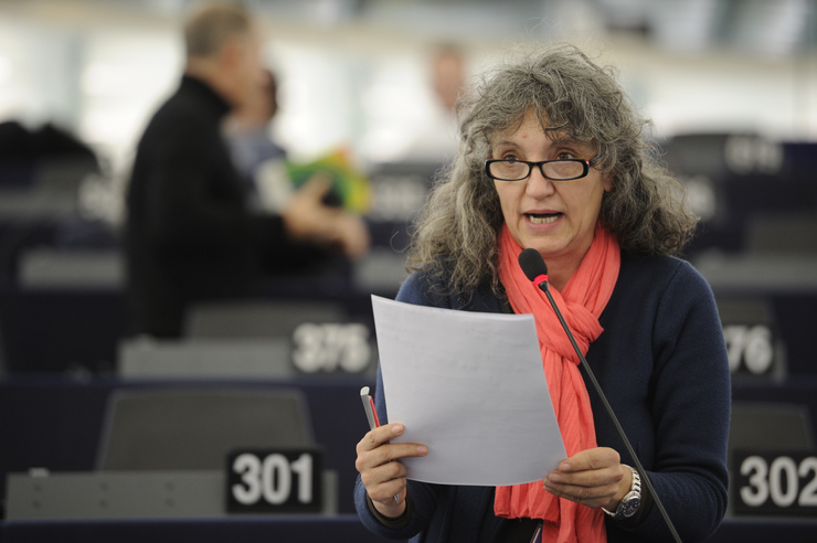 Lidia Senra no Parlamento Europeo