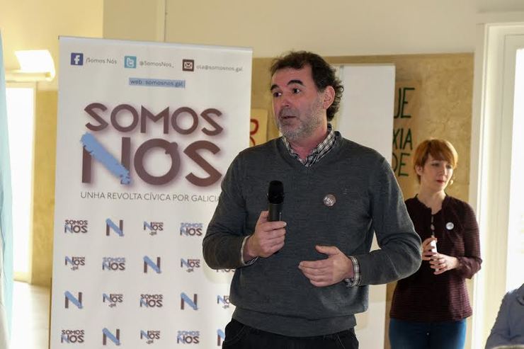 Anxo Quintana na presentación dun novo proxecto político, Somos Nós