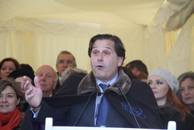 Ignacio Rivera, conselleiro delegado de Estrella Galicia, na festa do Cocido de Lalín 