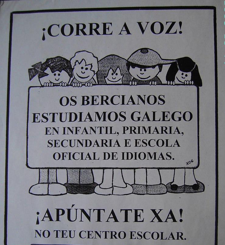 Campaña a favor do estudo do galego no Bierzo / bierzoceibe.blogspot.com