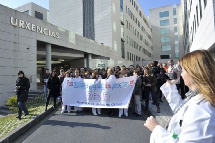 Protestas no hospital de Ourense