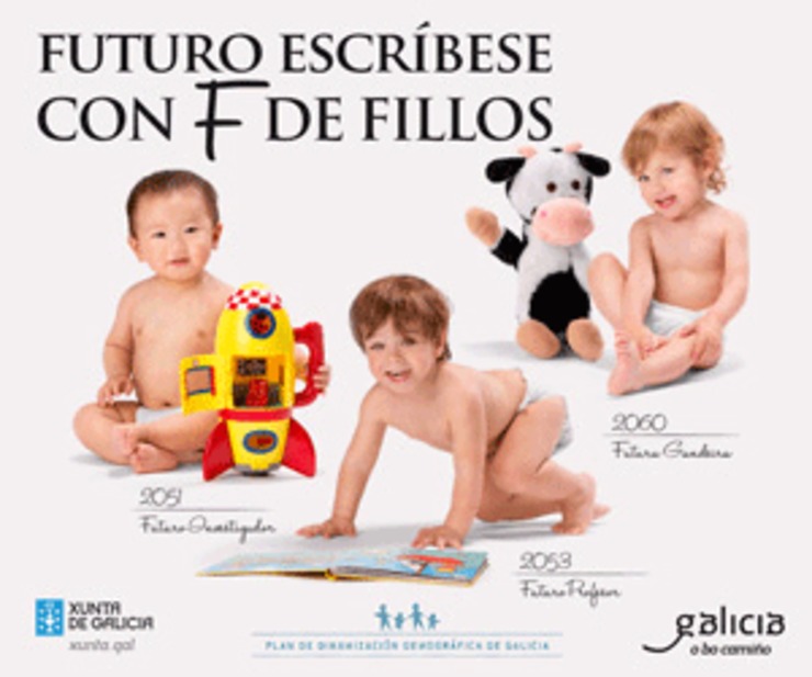 Campaña de publicidade da Xunta a prol da natalidade