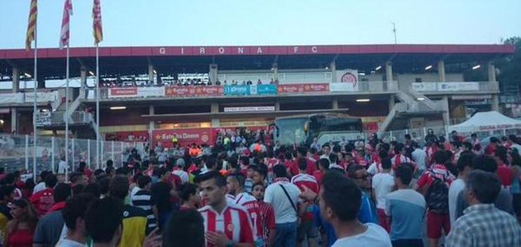 A afección do Girona agarda pola saída do Lugo. 