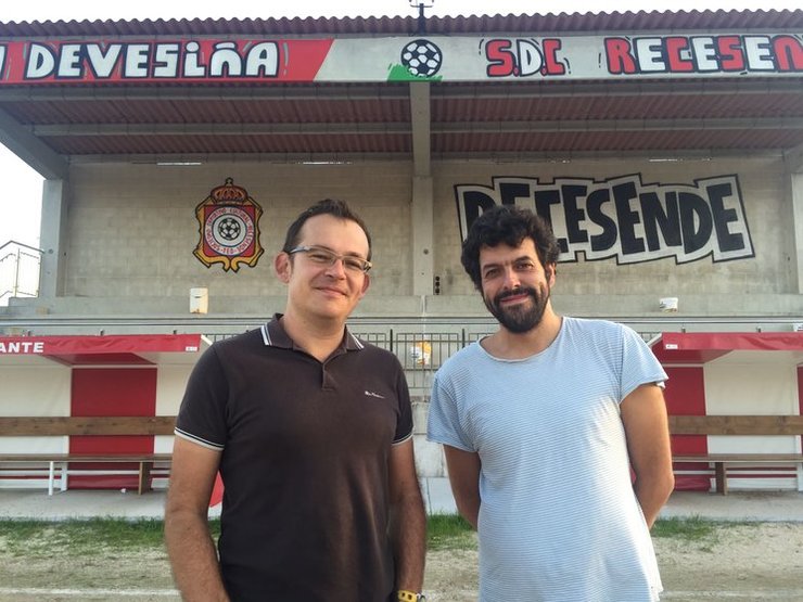 Martiño Suárez e Carlos Meixide, impulsores do proxecto 'Bestiario do vestiario'