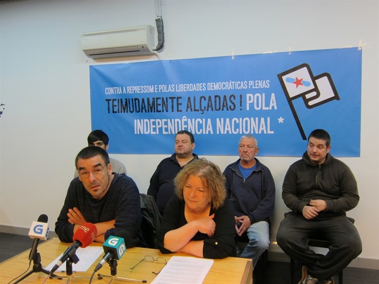 Rolda de prensa dos imputados na Operación Jaro / Europa Press.