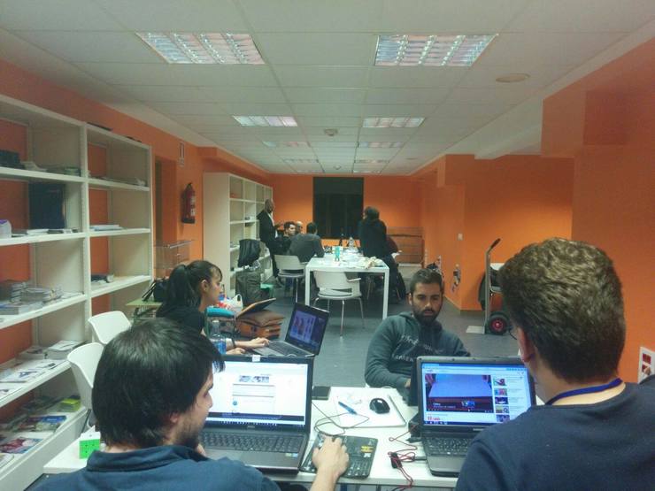 Participantes na Game  Jam en Pontevedra 