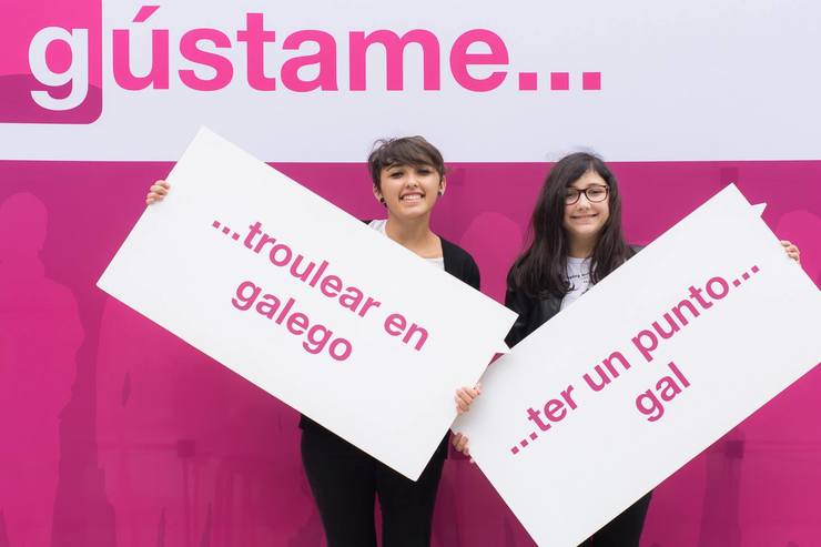 Campaña 'Gústame o galego'.