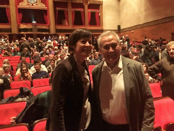 Ana Pontón e Camilo Nogueira, no acto de homenaxe ao histórico dirixente nacionalista / Europa Press. 