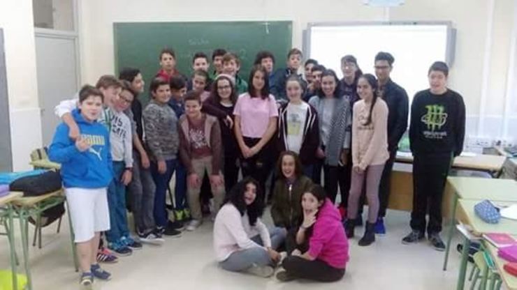  Alumnado de improvisacion oral EN verso do IES Marco do Camballon