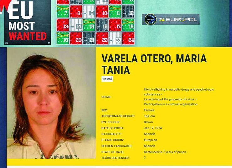 Tania Otero Varela, entre as máis buscadas pola Interpol / Interpol