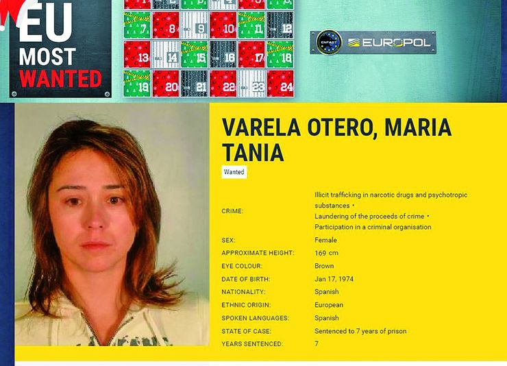 Tania Otero Varela, entre as máis buscadas pola Interpol / Interpol