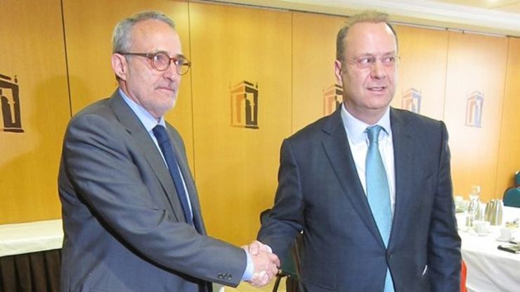 Os dous candidatos a presidir a CEG nas anteriores eleccións; Antonio Dieter e José Manuel Pérez Canal 