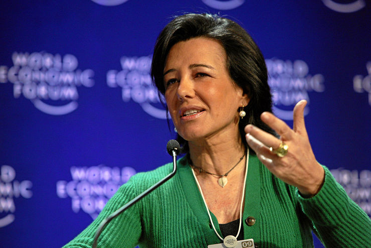 Ana Patricia Botín, do Banco Santander, no Foro Económico Mundial de Davos 