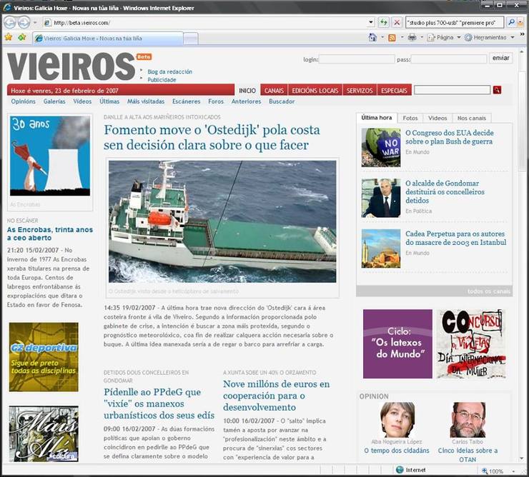 Portada de Vieiros