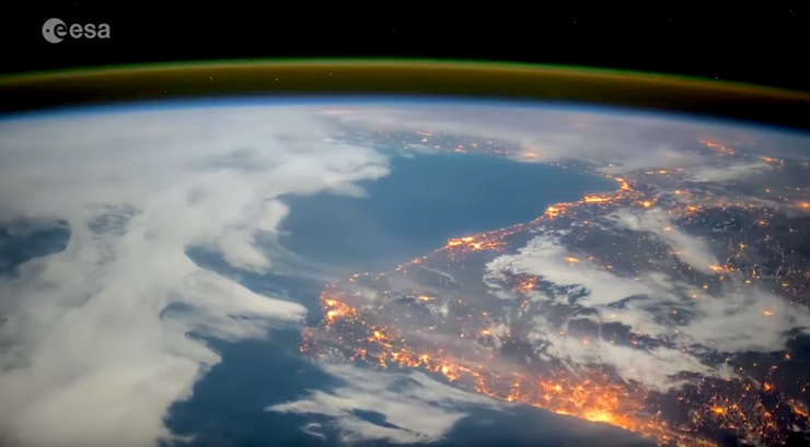 Imaxe de Galicia tomada dende a Estación Espacial Internacional 