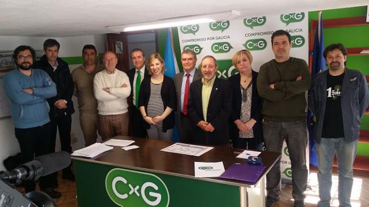 Candidatura de CxG nas pasadas eleccións municipais en Vigo 