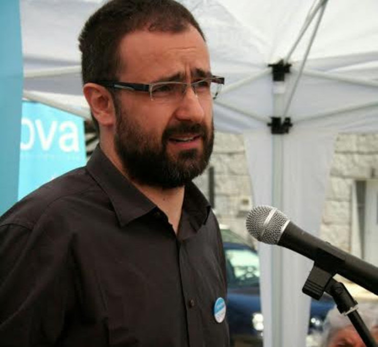 David Fernández Calviño nun acto político en Ourense 