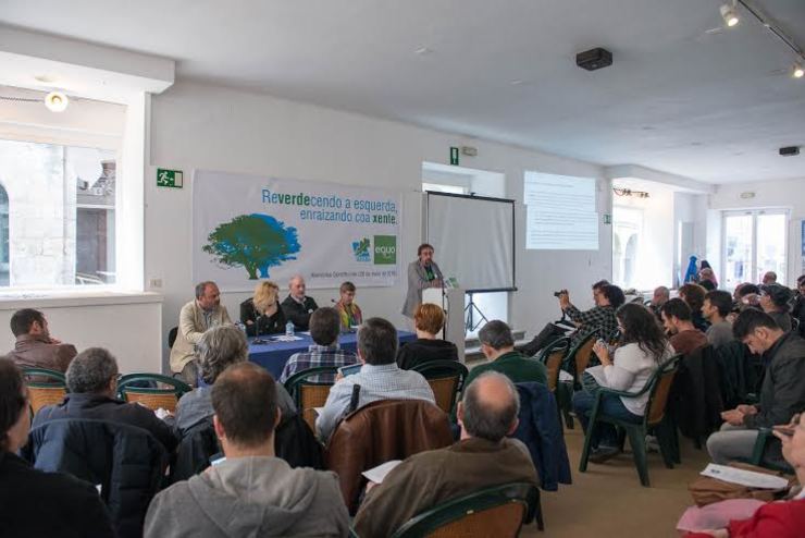 Asemblea de EQUO e Espazo Ecosocialista que decidiron unirse nunha Cooperativa Política Galega do Ecoloxismo Político
