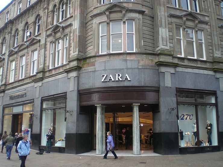 Unha tenda de Zara no Reino Unido 