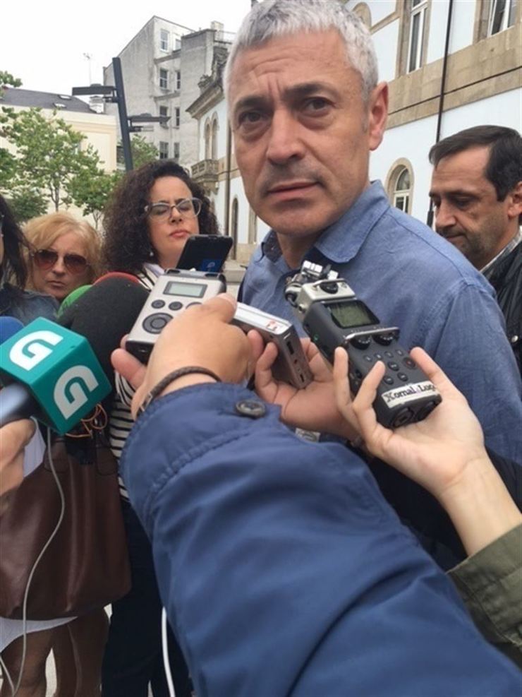 Bieito Lobeira atende aos medios logo de que o BNG abandone a Deputación de Lugo / EP