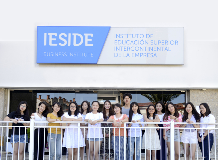 Os alumnos chinos no IESIDE en Pontevedra