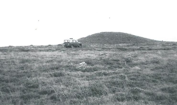 Unha imaxe dos anos 70 da Mota Grande, na serra do Leboreiro, en Verea 