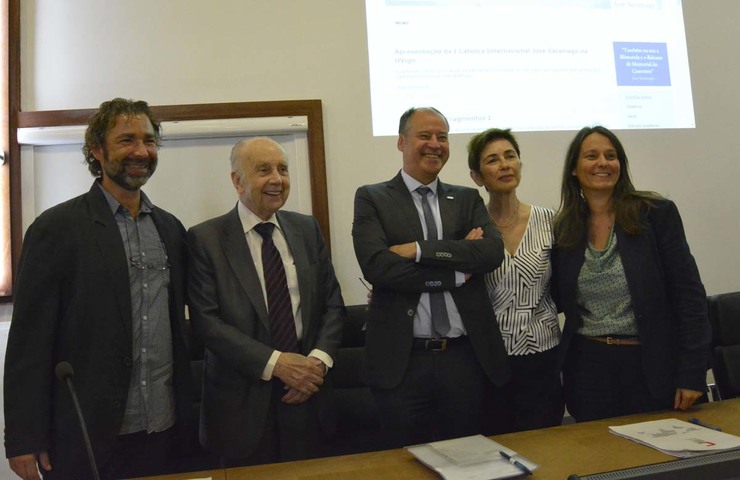 Presentación na Universidade de Vigo da I Cátedra Internacional José Saramago / DUVI.
