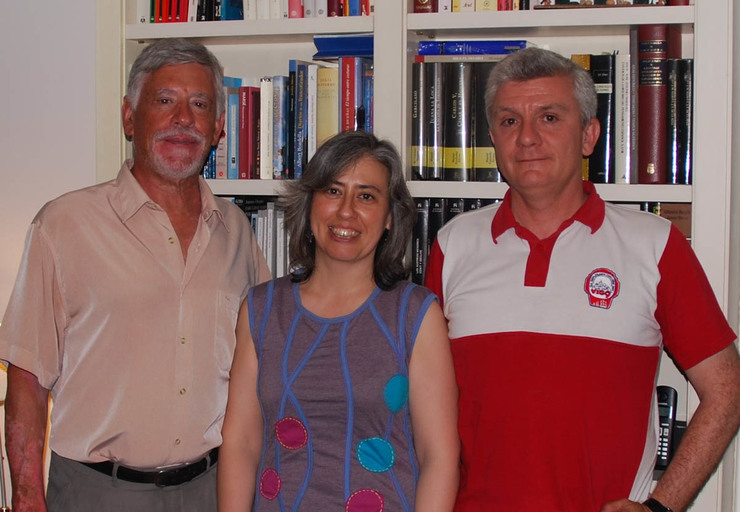 Fernando Romo, Macarena Cuíñar e José Montero, profesores da Universidade de Vigo 