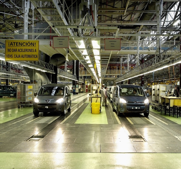 Factoría de peugeot Citroën en Vigo