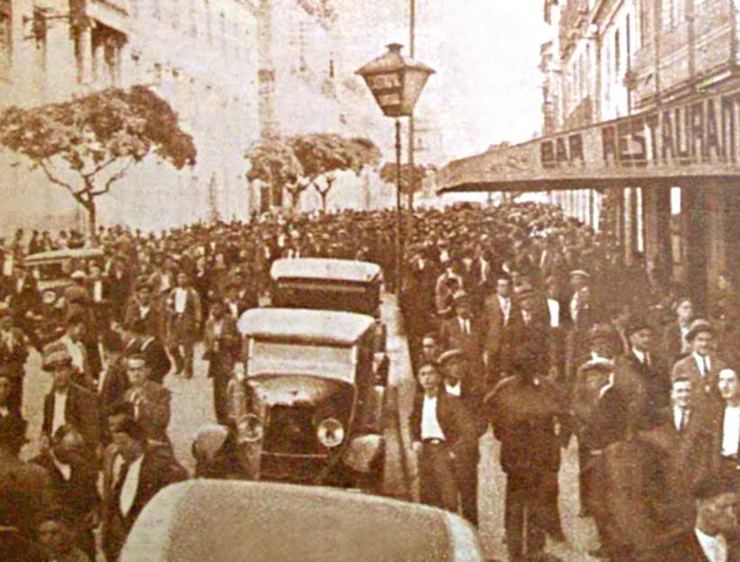 Folga xeral en Ourense en 1931 pola falta de compromisos do Goberno español con Galicia