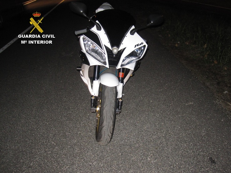 Interceptado un motorista a 172 km/h nun tramo de 80.