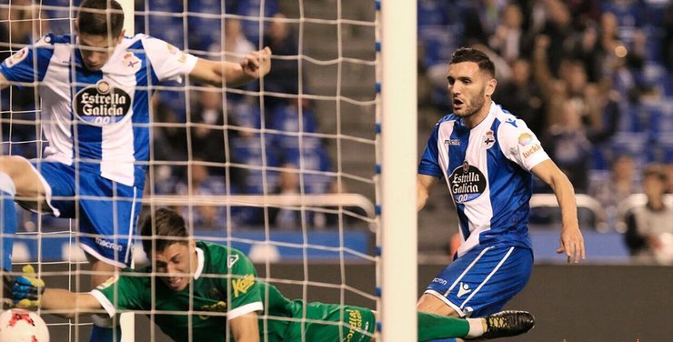 Lucas Pérez deu esperanzas o Dépor co 1-2. 