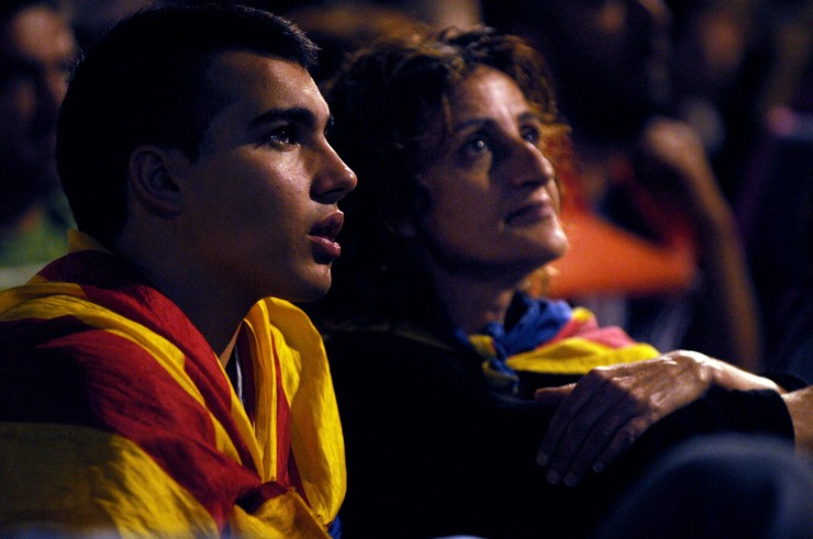 Celebración  no referendo de independencia de Cataluña/ Miguel Nuñez