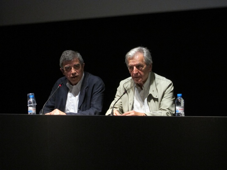 O Dtor Da Filmoteca De Catalunya Esteve Riambau E O Cineasta Costa-Gavras 