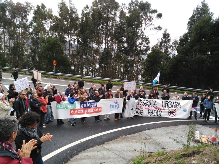 Protesta do BNG en Rande