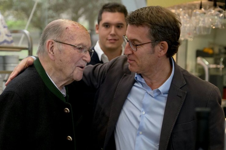 Gerardo Fernández Albor  e Alberto Núñez Feijóo / @FeijooGalicia.