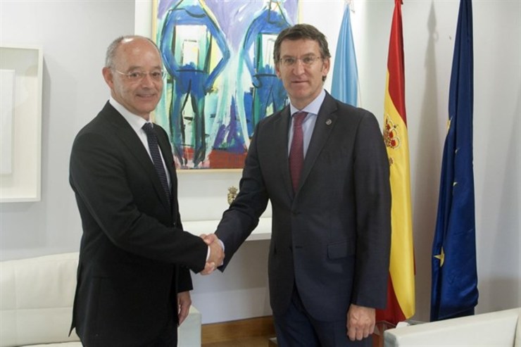 José Luis Costa Pillado, presidente do Consello Consultivo, e Alberto Núñez Feijóo / Xunta