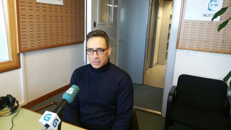 O presidente da CEG, Antón Arias, na Radio Galega