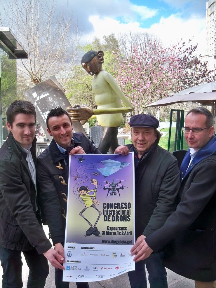 Cartel do I Congreso de Drones de Galicia 