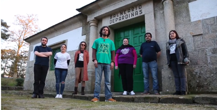 Socios de Xérmolos, organizadores do Festival de Pardiñas