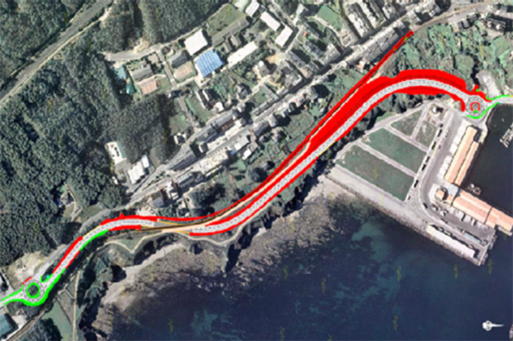 Obras da AXI no porto de Burela 
